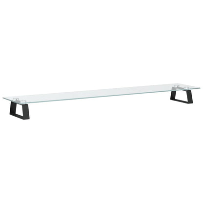 Monitorstandaard Gehard Glas En Metaal 100 x 20 x 8 cm Zwart