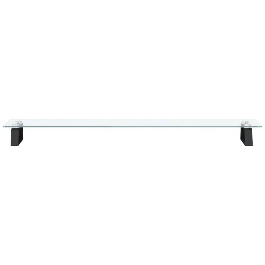 Monitorstandaard Gehard Glas En Metaal 100 x 20 x 8 cm Zwart