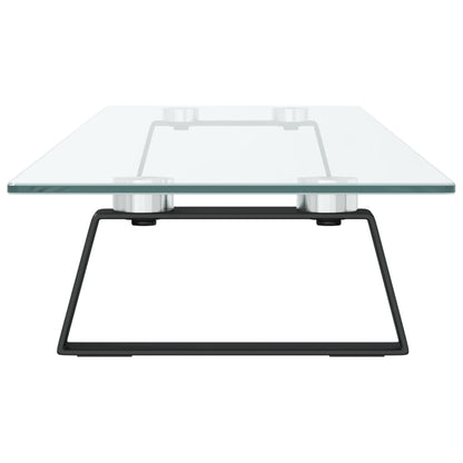 Monitorstandaard Gehard Glas En Metaal 100 x 20 x 8 cm Zwart