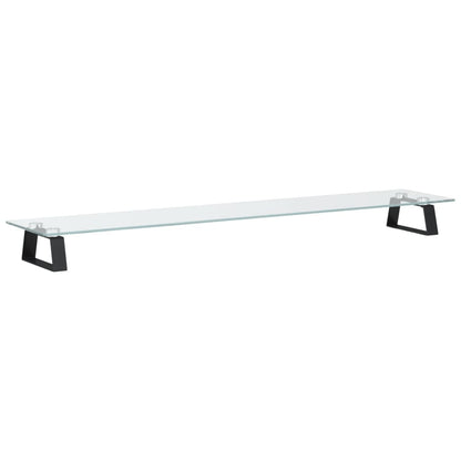Monitorstandaard Gehard Glas En Metaal 100 x 20 x 8 cm Zwart