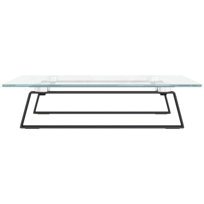 Monitorstandaard Gehard Glas En Metaal 40 x 35 x 8 cm Zwart