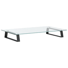 Monitorstandaard Gehard Glas En Metaal 60 x 35 x 8 cm Zwart