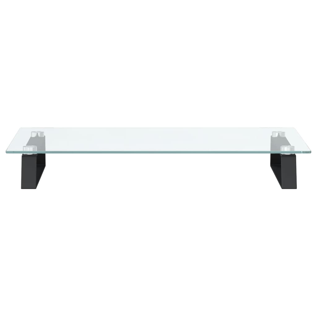 Monitorstandaard Gehard Glas En Metaal 60 x 35 x 8 cm Zwart