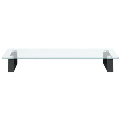 Monitorstandaard Gehard Glas En Metaal 60 x 35 x 8 cm Zwart