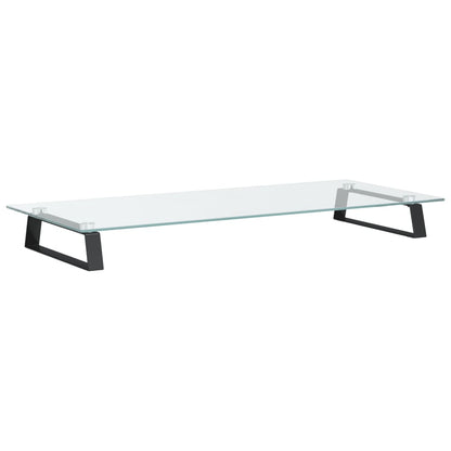 Monitorstandaard Gehard Glas En Metaal 80 x 35 x 8 cm Zwart