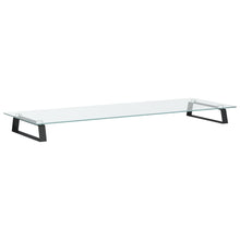 Monitorstandaard Gehard Glas En Metaal 100 x 35 x 8 cm Zwart