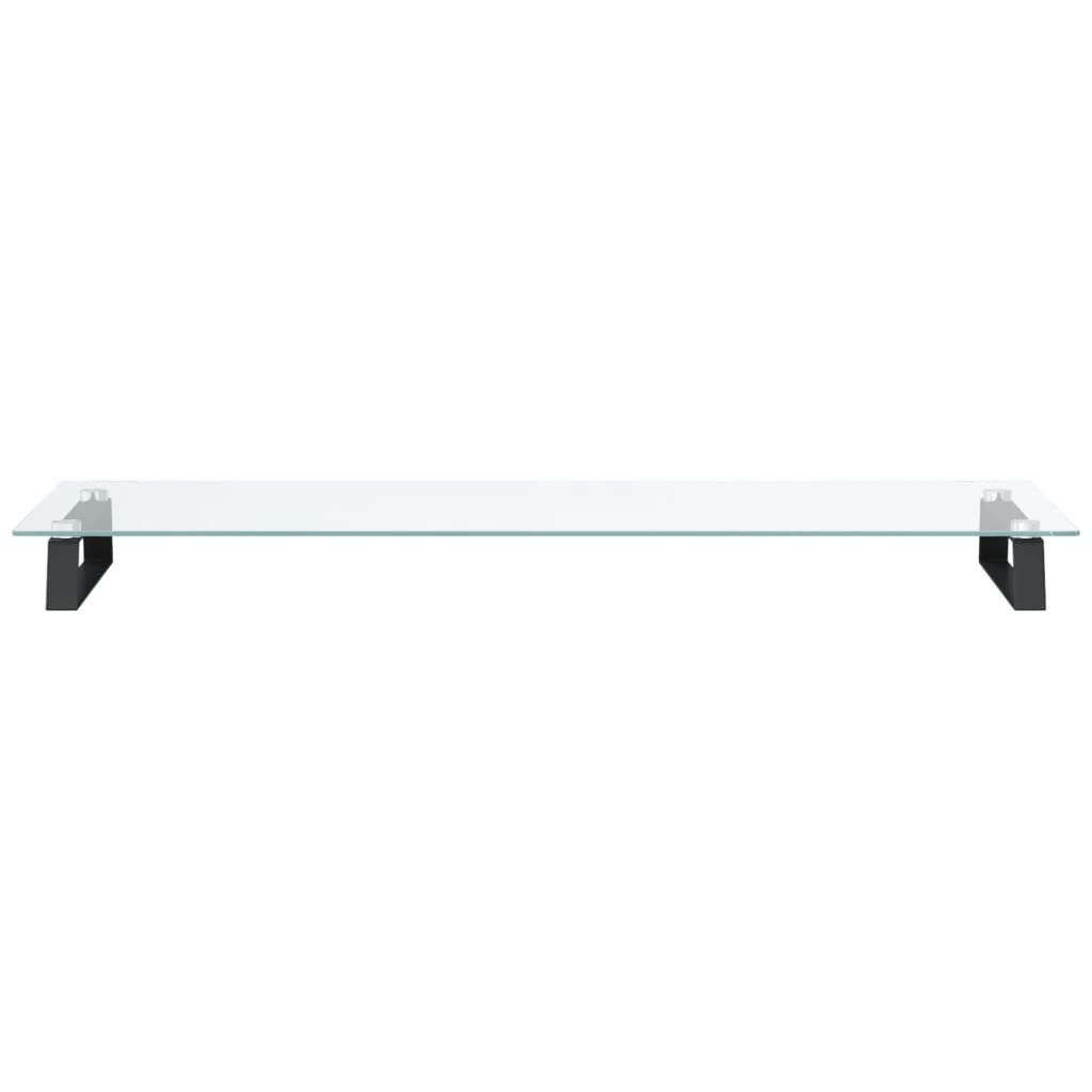 Monitorstandaard Gehard Glas En Metaal 100 x 35 x 8 cm Zwart