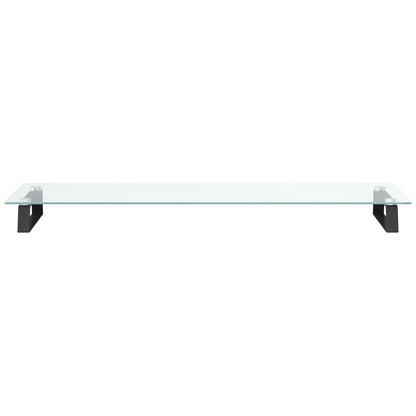 Monitorstandaard Gehard Glas En Metaal 100 x 35 x 8 cm Zwart