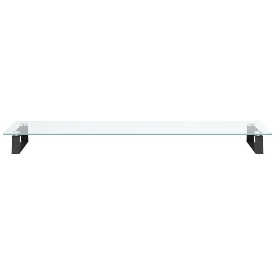 Monitorstandaard Gehard Glas En Metaal 100 x 35 x 8 cm Zwart