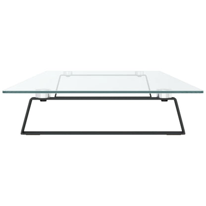 Monitorstandaard Gehard Glas En Metaal 100 x 35 x 8 cm Zwart