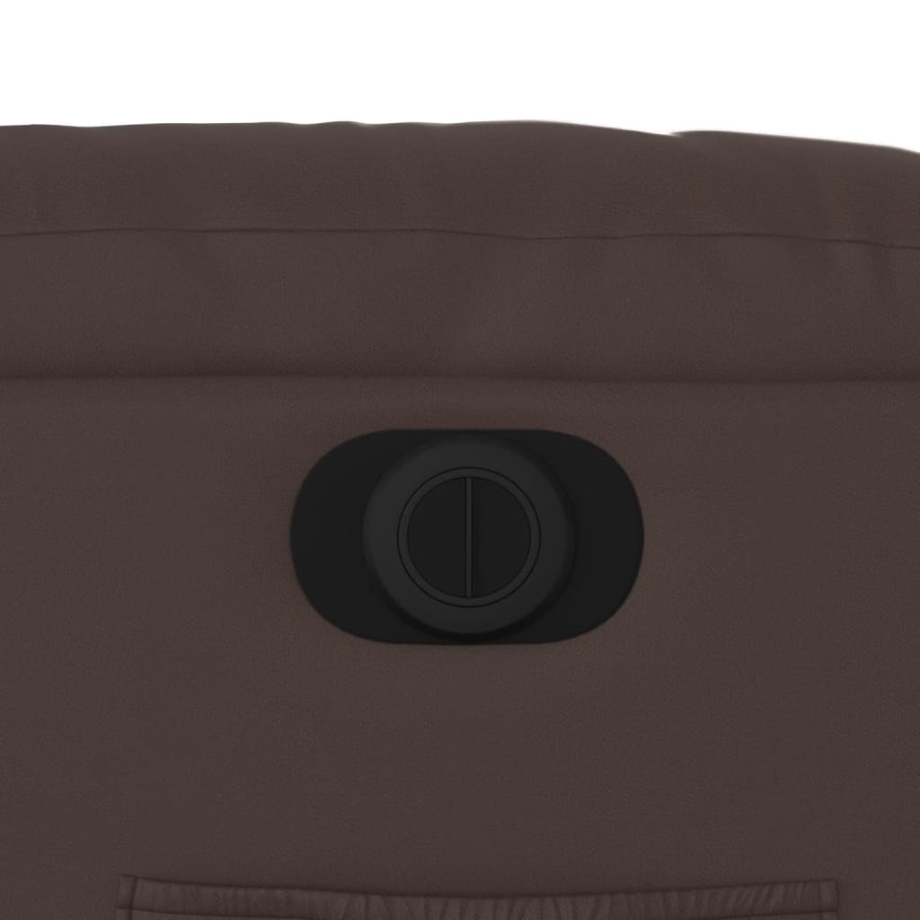 Fauteuil Verstelbaar Elektrisch Kunstleer Bruin Nee Elektrisch verstelbaar