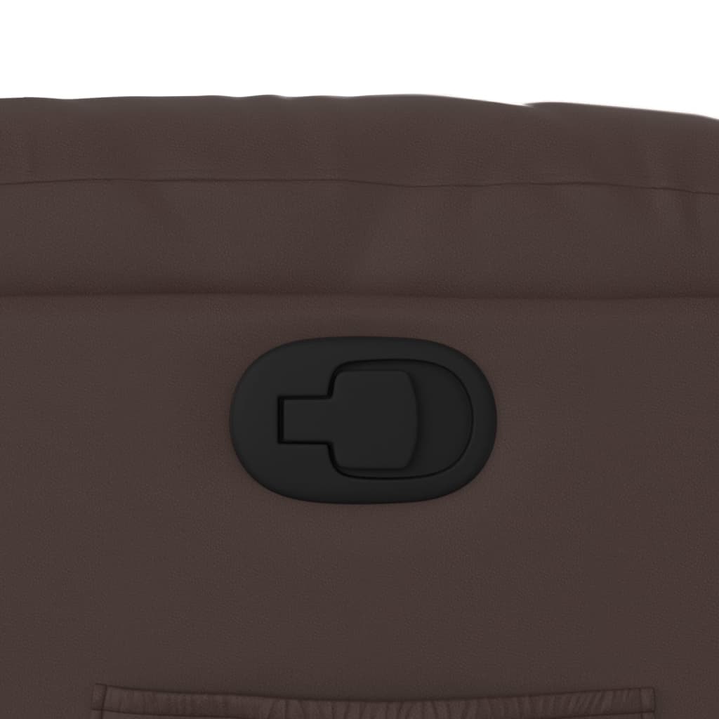 Sta-Op-Fauteuil Verstelbaar Kunstleer Bruin Nee Handmatig verstelbaar