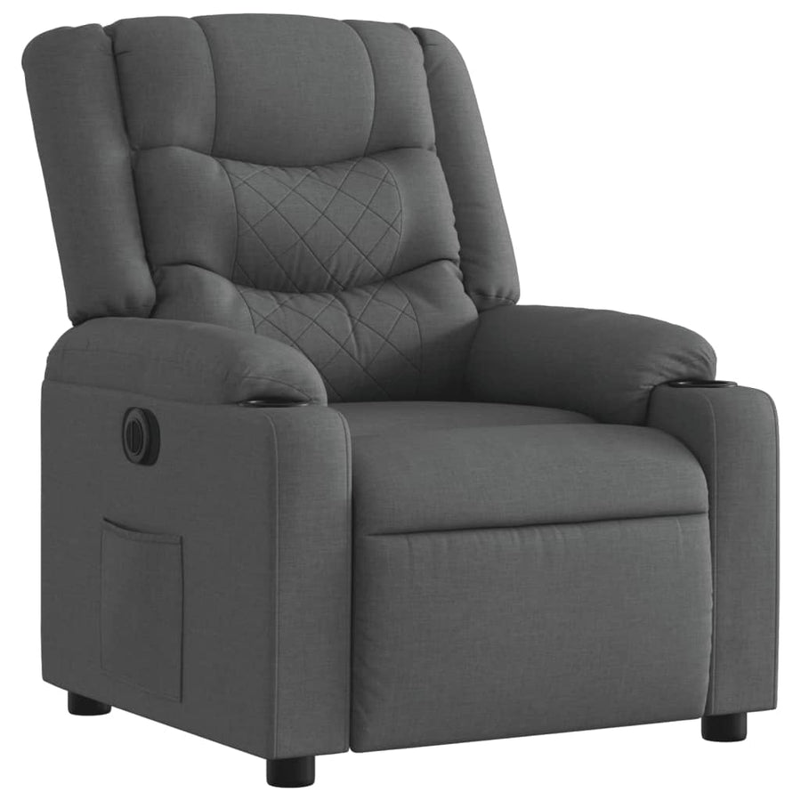 Fauteuil Stof Donkergrijs Nee Elektrisch verstelbaar