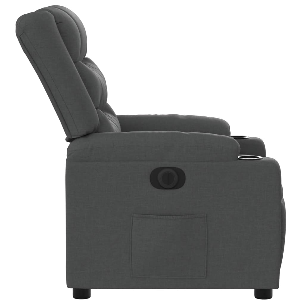 Fauteuil Stof Donkergrijs Nee Elektrisch verstelbaar