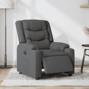 Fauteuil elektrisch verstelbaar stof donkergrijs