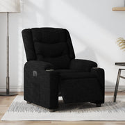Fauteuil elektrisch verstelbaar stof zwart