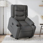 Recliner adjustable fabric dark grey