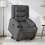 Recliner adjustable fabric dark grey