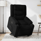 Electric Recliner Chair, Black Fabric