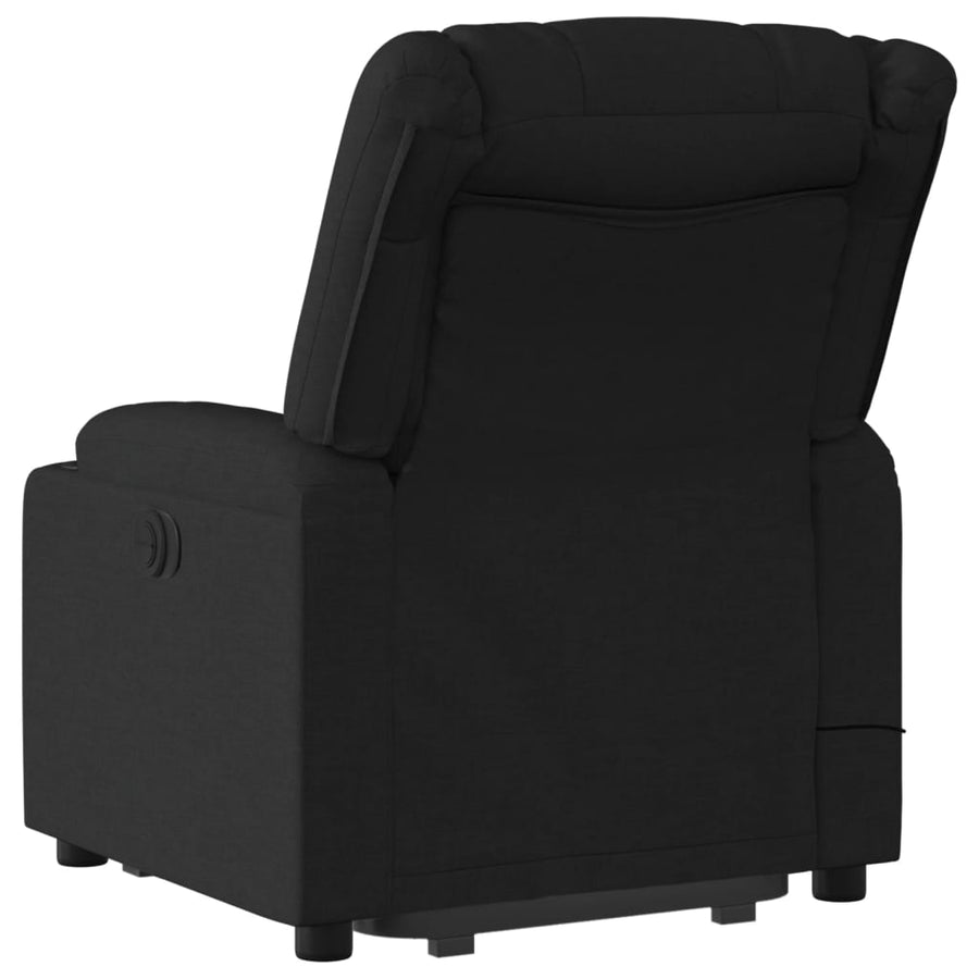Sta-Op-Massagestoel Stof Zwart Ja Elektrisch verstelbaar