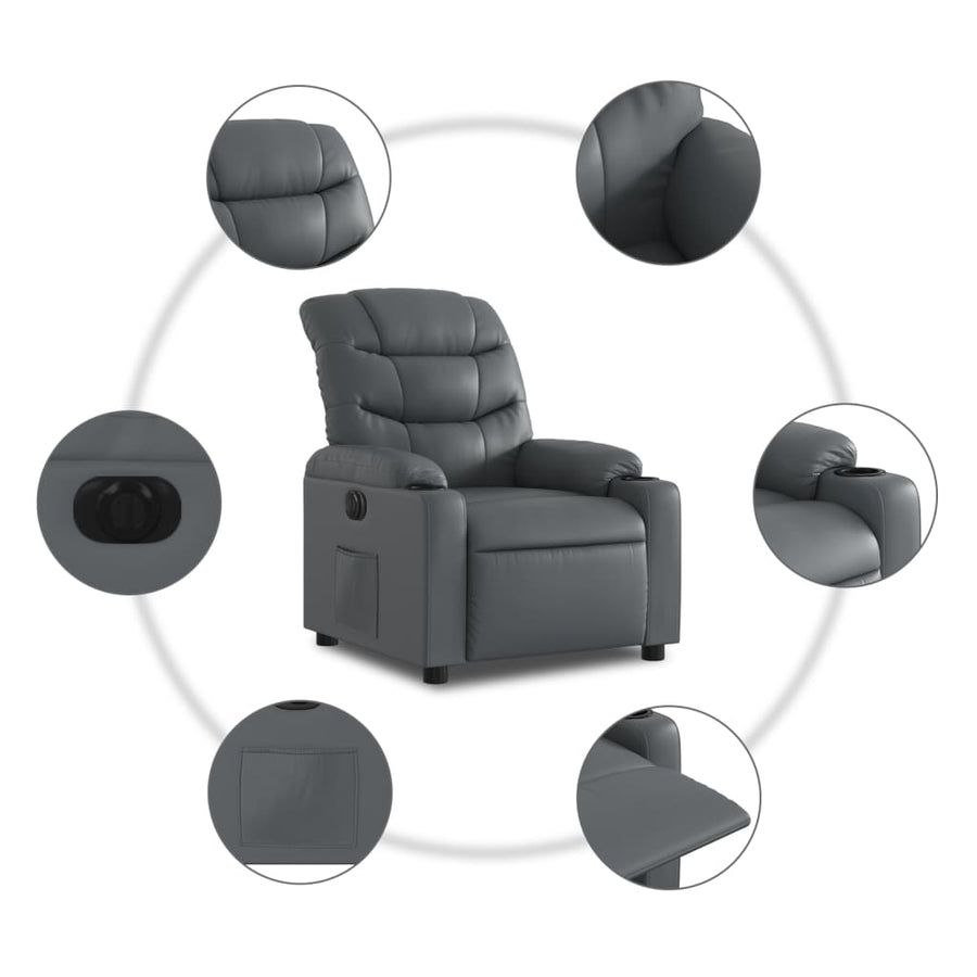 Fauteuil verstelbaar elektrisch kunstleer Nee Elektrisch verstelbaar