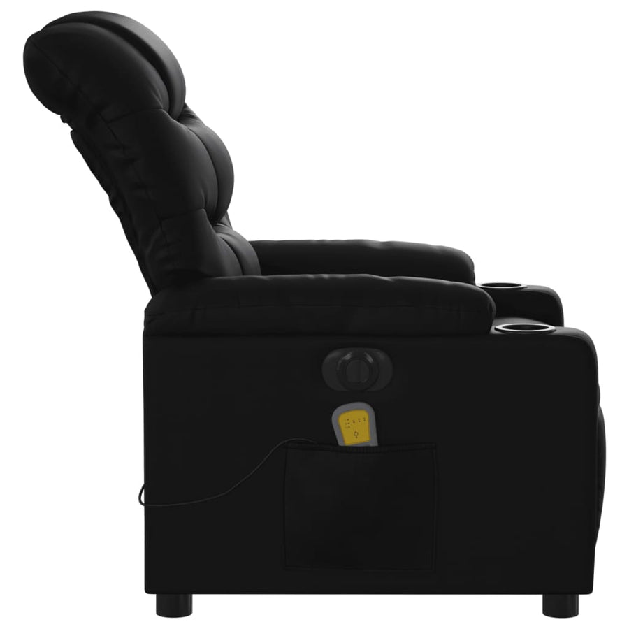 Massagestoel Verstelbaar Elektrisch Kunstleer Zwart Ja Elektrisch verstelbaar