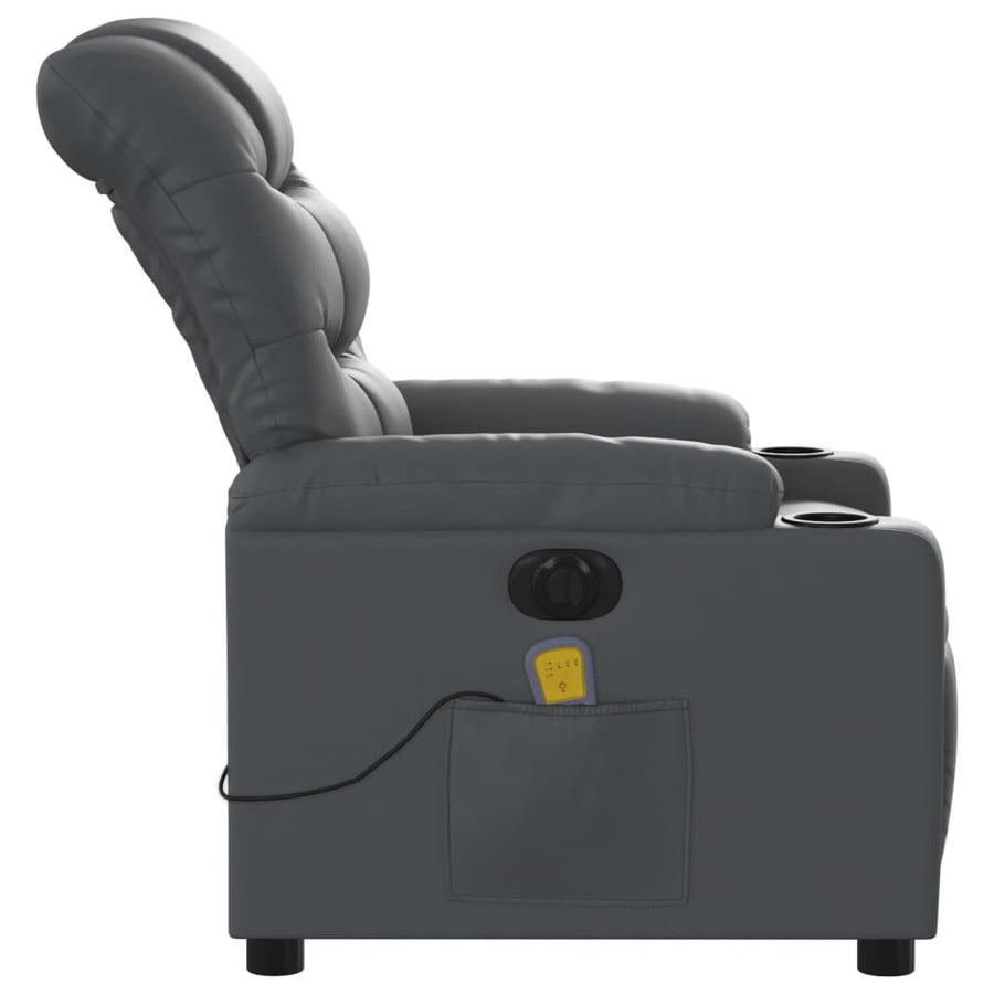 Massagestoel verstelbaar elektrisch kunstleer Ja Elektrisch verstelbaar
