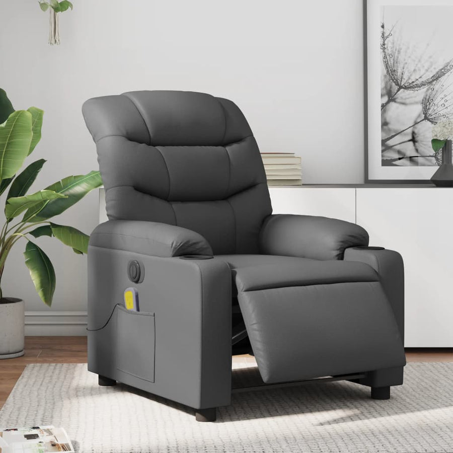 Massagestoel verstelbaar elektrisch kunstleer Ja Elektrisch verstelbaar