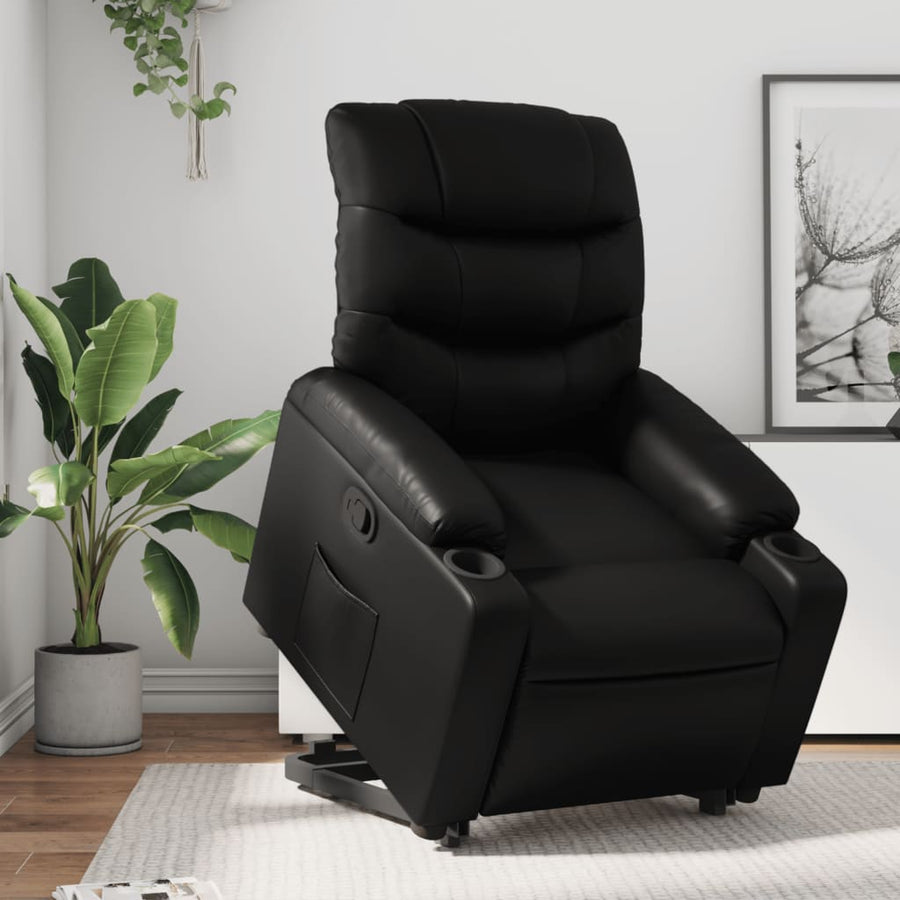 Sta-Op-Stoel Kunstleer Zwart Nee Handmatig verstelbaar