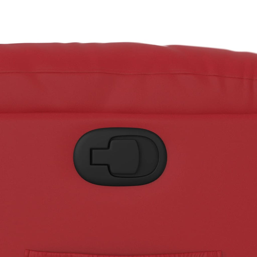 Sta-op-stoel kunstleer rood