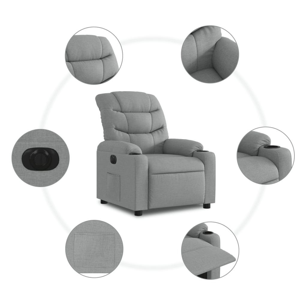 Fauteuil stof Nee Elektrisch verstelbaar