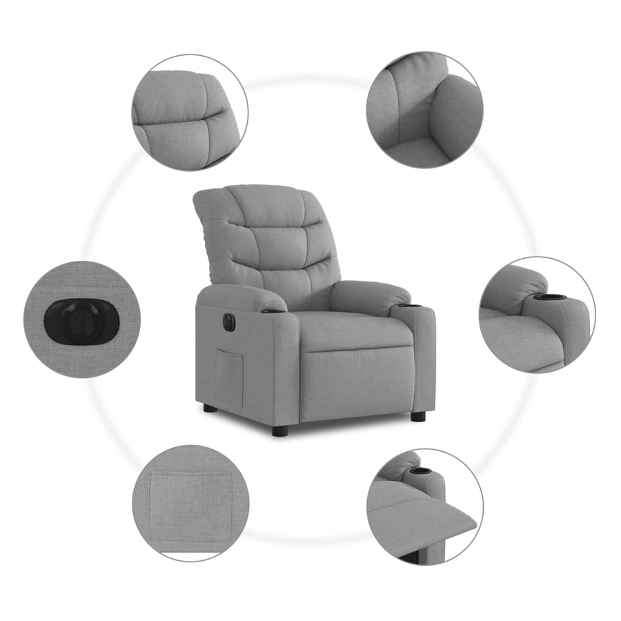 Fauteuil stof Nee Elektrisch verstelbaar