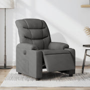 Fauteuil elektrisch verstelbaar stof donkergrijs 75x93x99 cm
