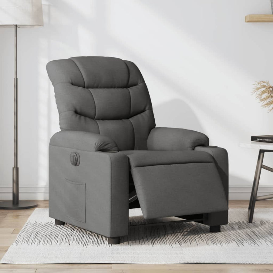 Fauteuil Stof Donkergrijs Nee Elektrisch verstelbaar