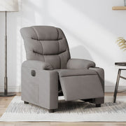 Fauteuil elektrisch verstelbaar stof taupe