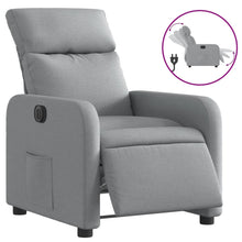 Fauteuil Stof Lichtgrijs Elektrisch verstelbaar Nee