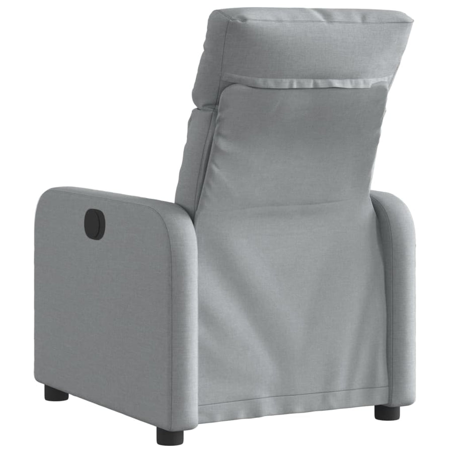 Fauteuil Stof Lichtgrijs Elektrisch verstelbaar Nee