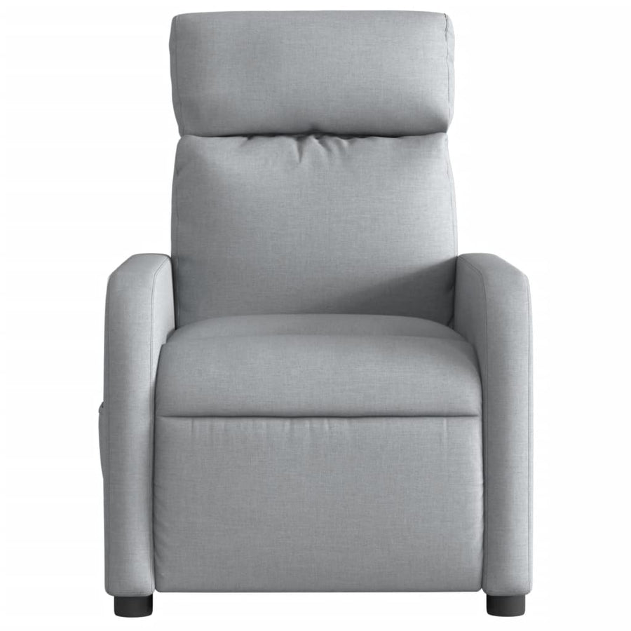 Fauteuil Stof Lichtgrijs Elektrisch verstelbaar Nee
