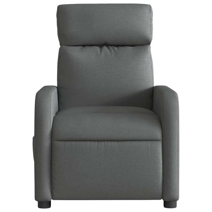 Fauteuil elektrisch verstelbaar stof donkergrijs