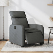 Fauteuil elektrisch verstelbaar stof donkergrijs