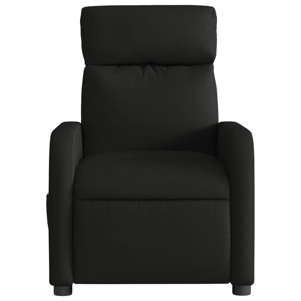 Fauteuil verstelbaar elektrisch stof zwart 1 Nee