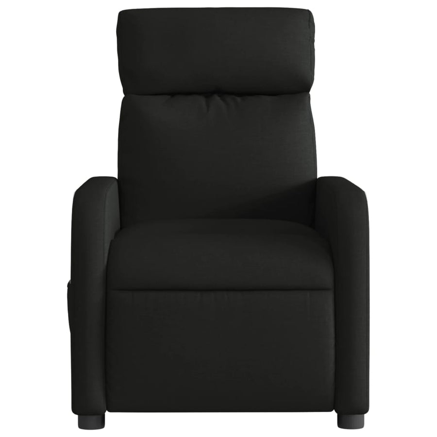 Fauteuil verstelbaar elektrisch stof zwart 1 Nee