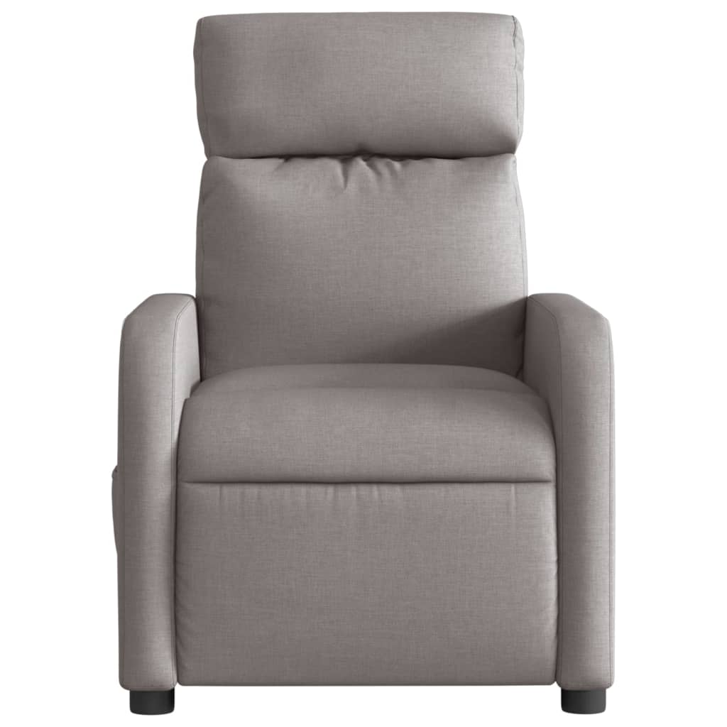 Fauteuil verstelbaar elektrisch stof taupe 1 Nee
