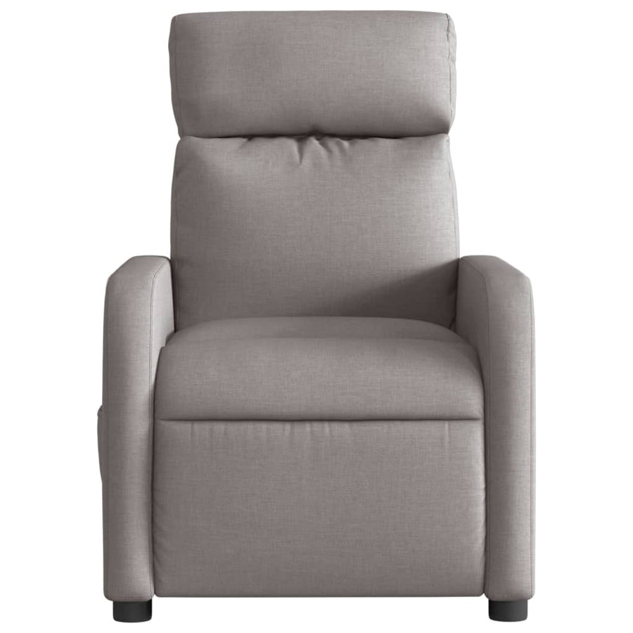 Fauteuil verstelbaar elektrisch stof taupe 1 Nee