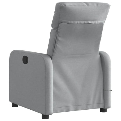 Massagestoel Stof Lichtgrijs Elektrisch verstelbaar Ja