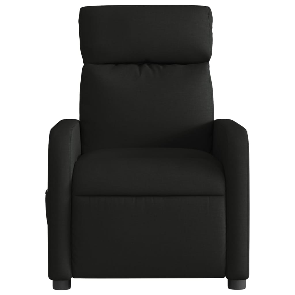 Massagestoel Stof Zwart Elektrisch verstelbaar Ja