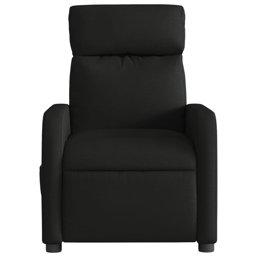 Massagestoel Stof Zwart Elektrisch verstelbaar Ja