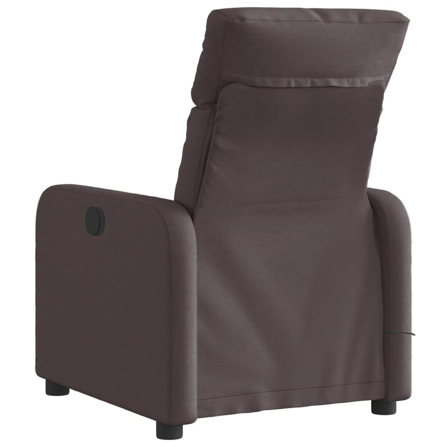 Massagestoel Stof Donkerbruin Elektrisch verstelbaar Ja