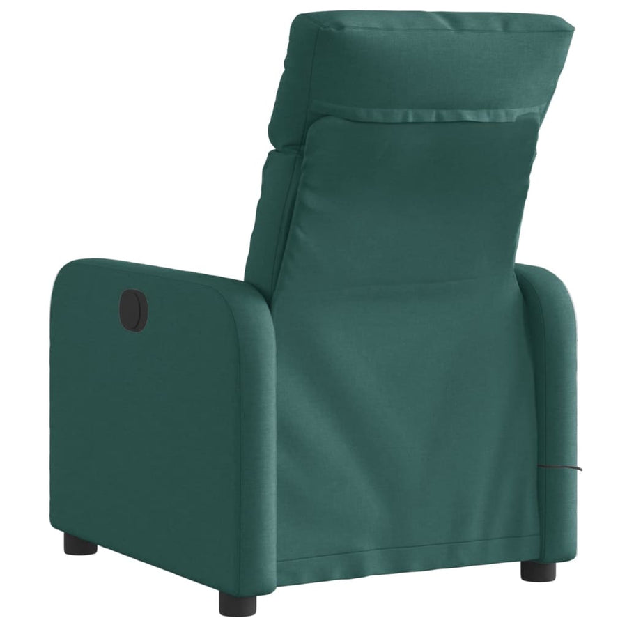 Massagestoel Stof Donkergroen Elektrisch verstelbaar Ja