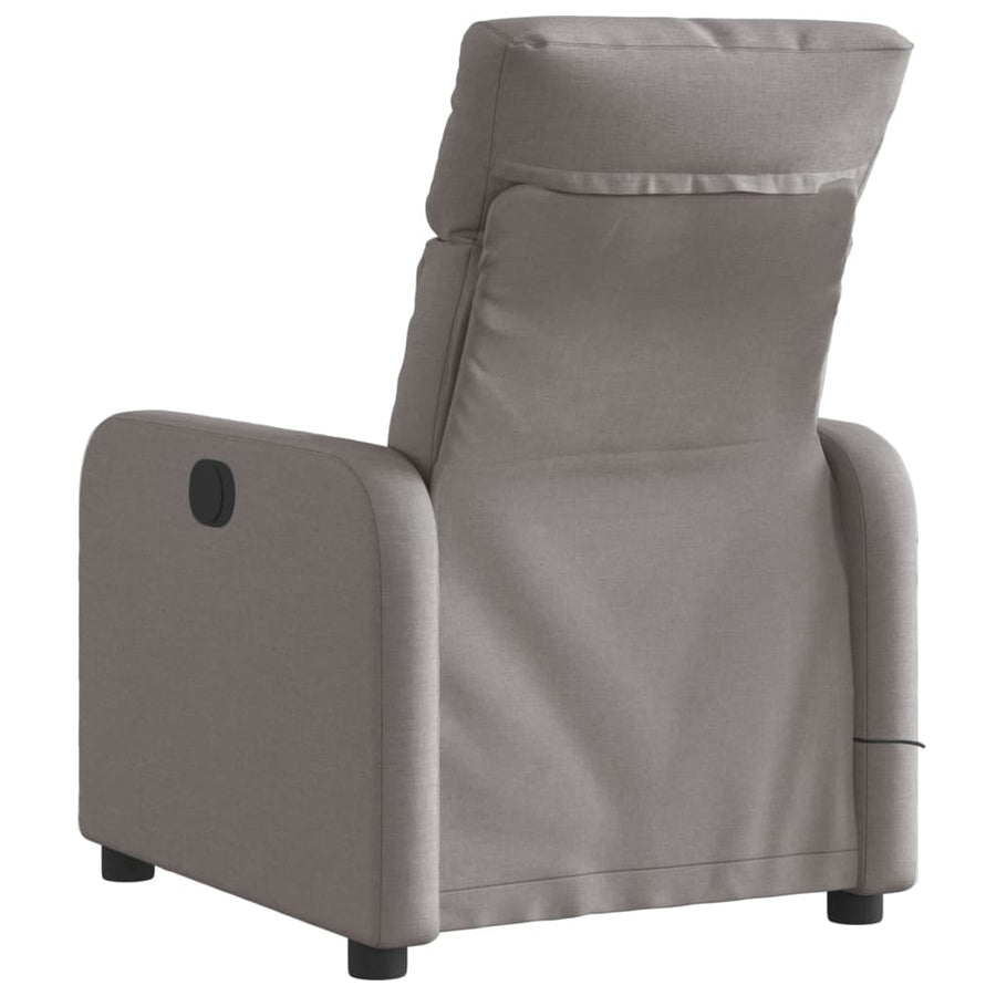 Massagestoel elektrisch verstelbaar stof taupe Ja Elektrisch verstelbaar